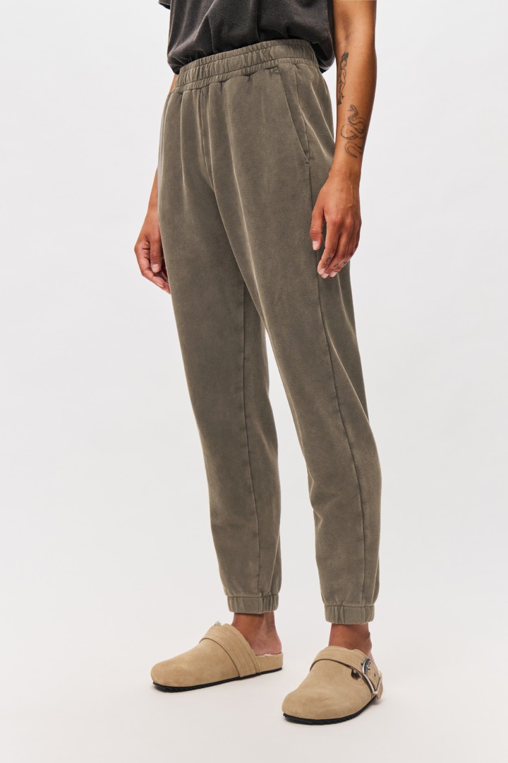 Sweatpants In Regular Fit with Side Pockets Vintage Mocha