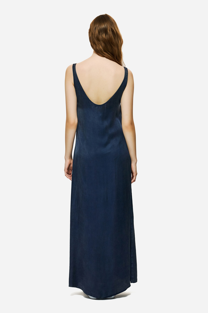 MAXI SLIP DRESS VINTAGE BLUE