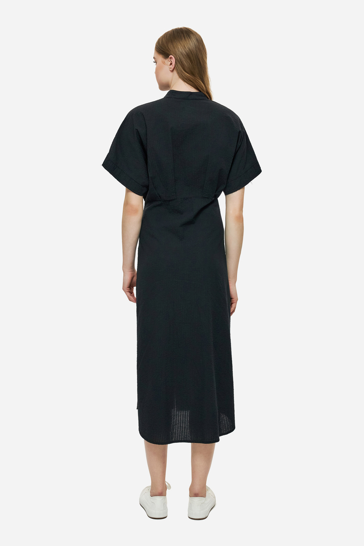 KAFTAN SHIRT DRESS BLACK