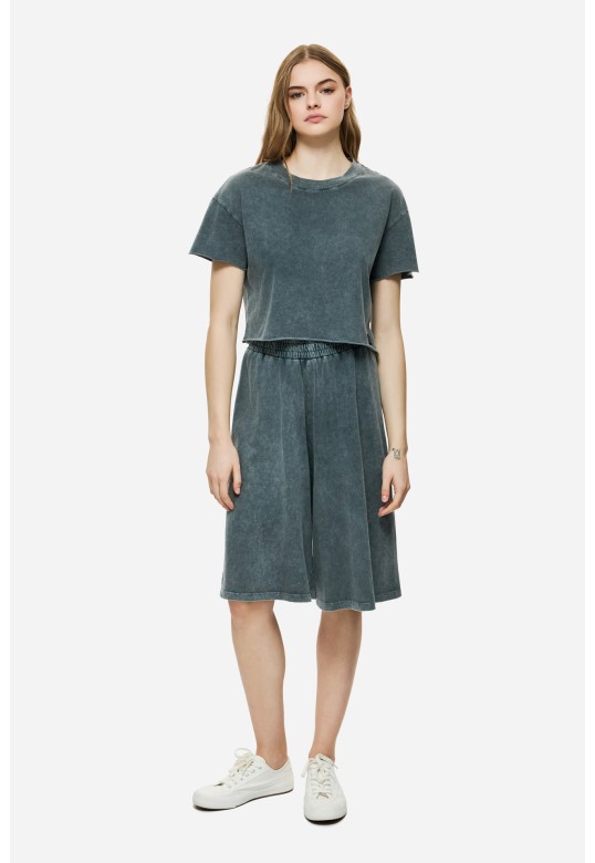 Relaxed Fit Long Sweatbermuda VINTAGE GREY