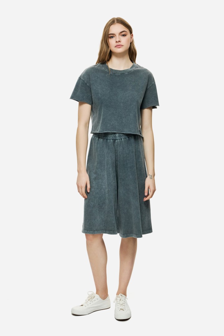 Relaxed Fit Long Sweatbermuda VINTAGE GREY