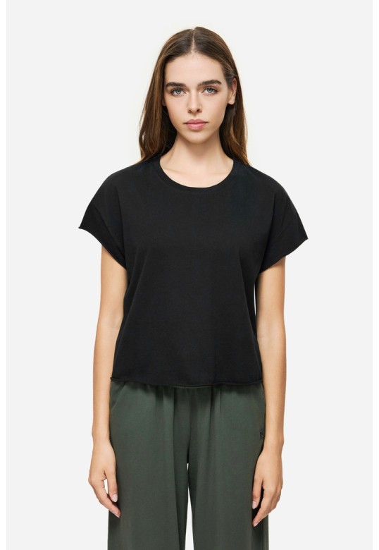 RAW EDGES T-SHIRT BLACK