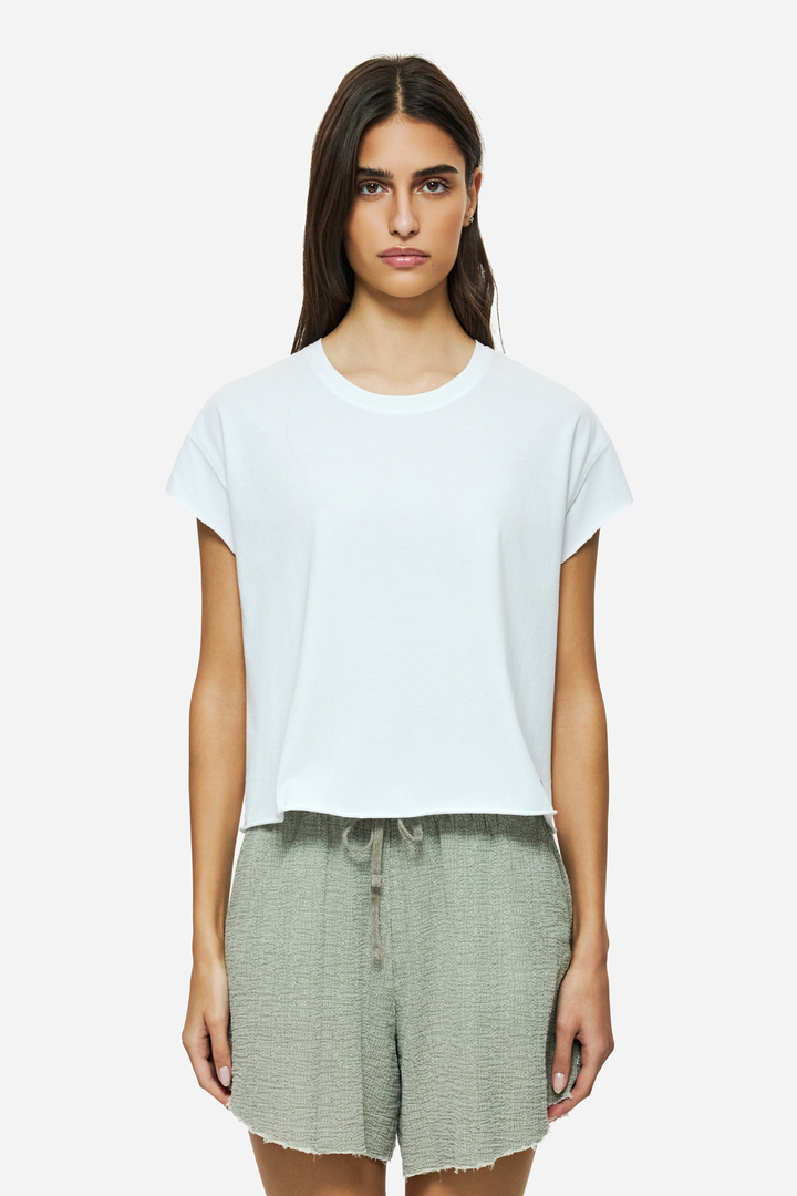 RAW EDGES T-SHIRT WHITE