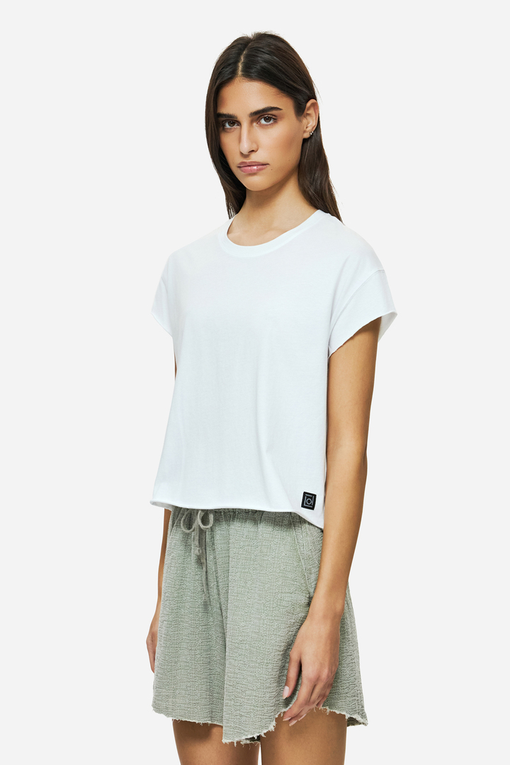 RAW EDGES T-SHIRT WHITE