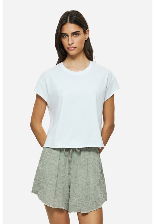 RAW EDGES T-SHIRT WHITE