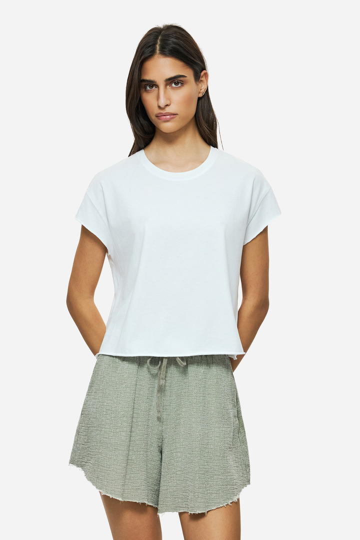 RAW EDGES T-SHIRT WHITE