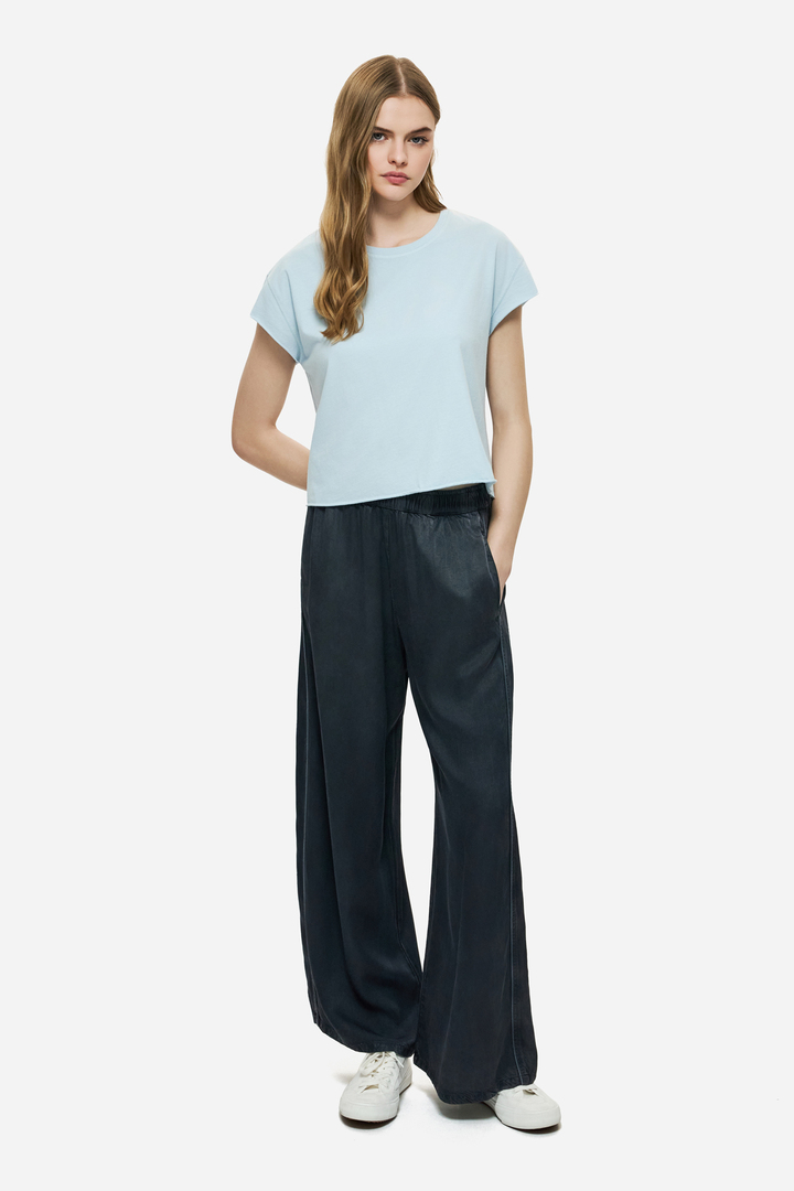 RAW EDGES T-SHIRT VINTAGE SKY