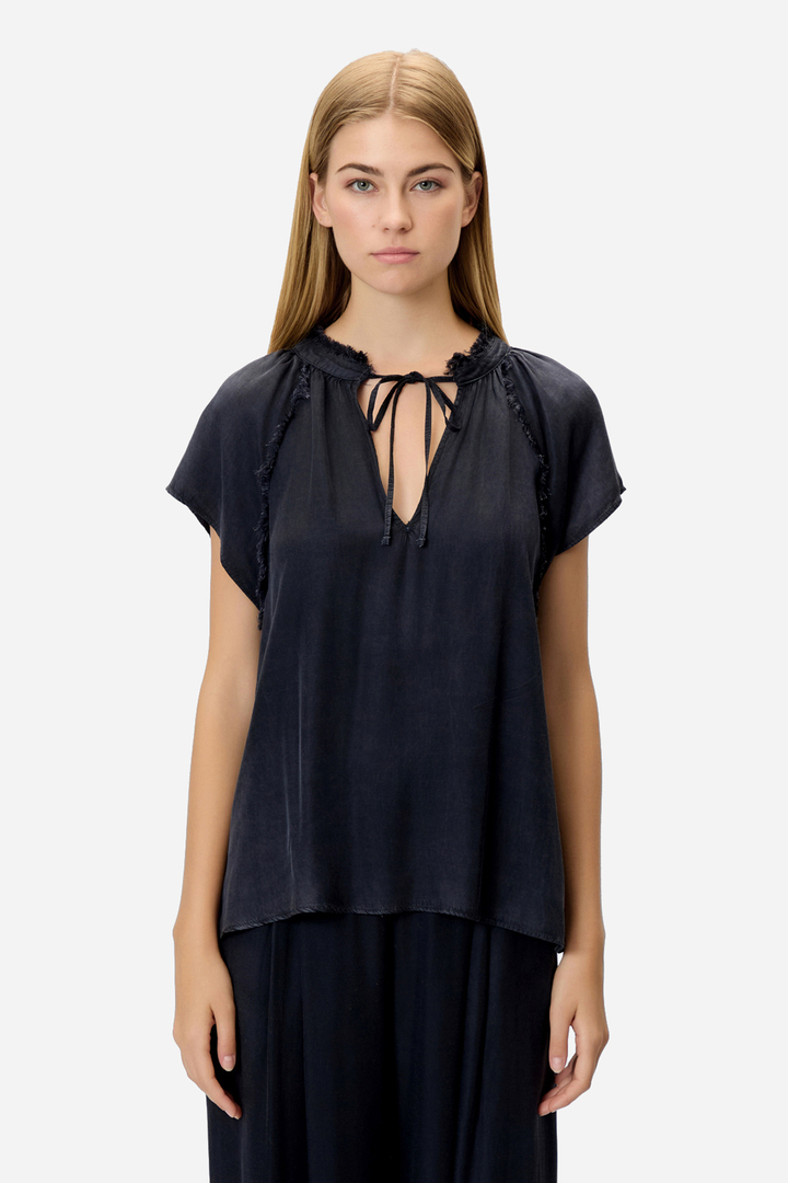 RELAXED RAGLAN TOP VINTAGE BLUE