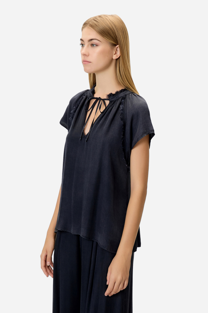 RELAXED RAGLAN TOP VINTAGE BLUE