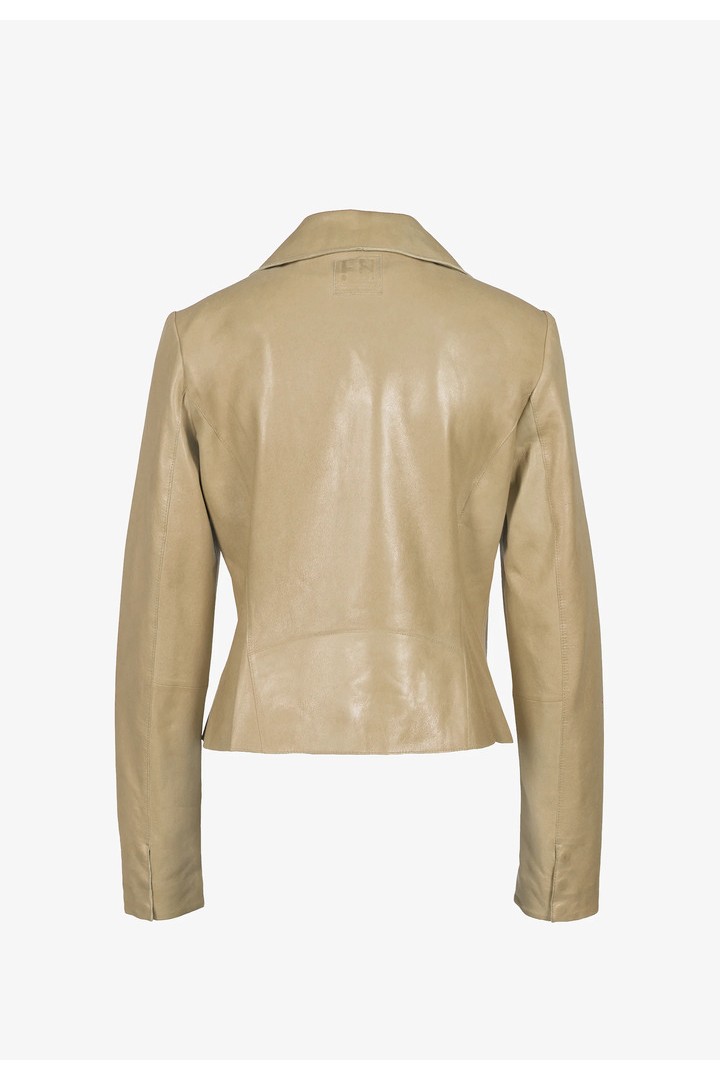 DREAM CALLED-FN LEATHER JACKET DUNE