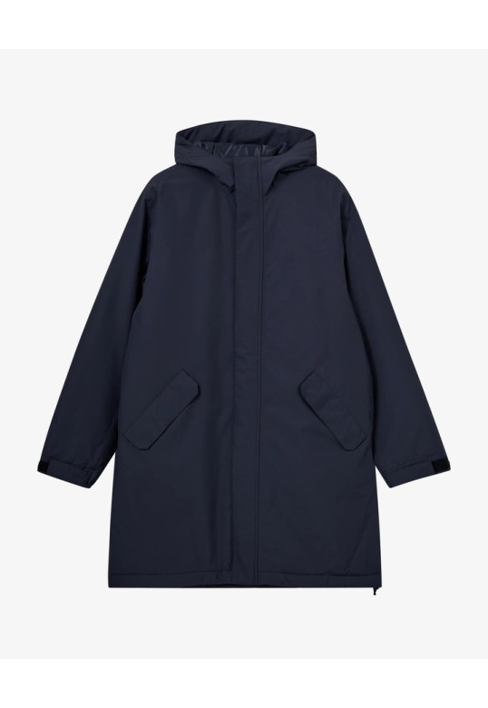 Læsø Padded Long Jacket - Navy