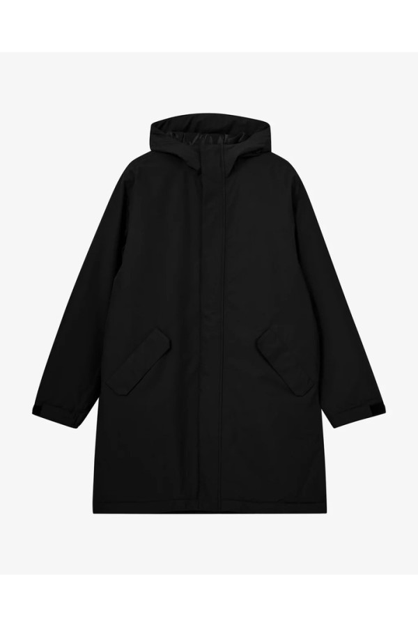 Læsø Padded Long Jacket - Black