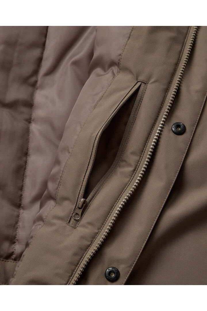 Læsø Padded Long Jacket - Dusty Oak