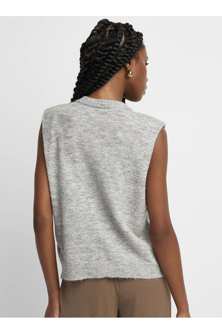 IHLAMORA SWEATER VEST GREY MELANGE