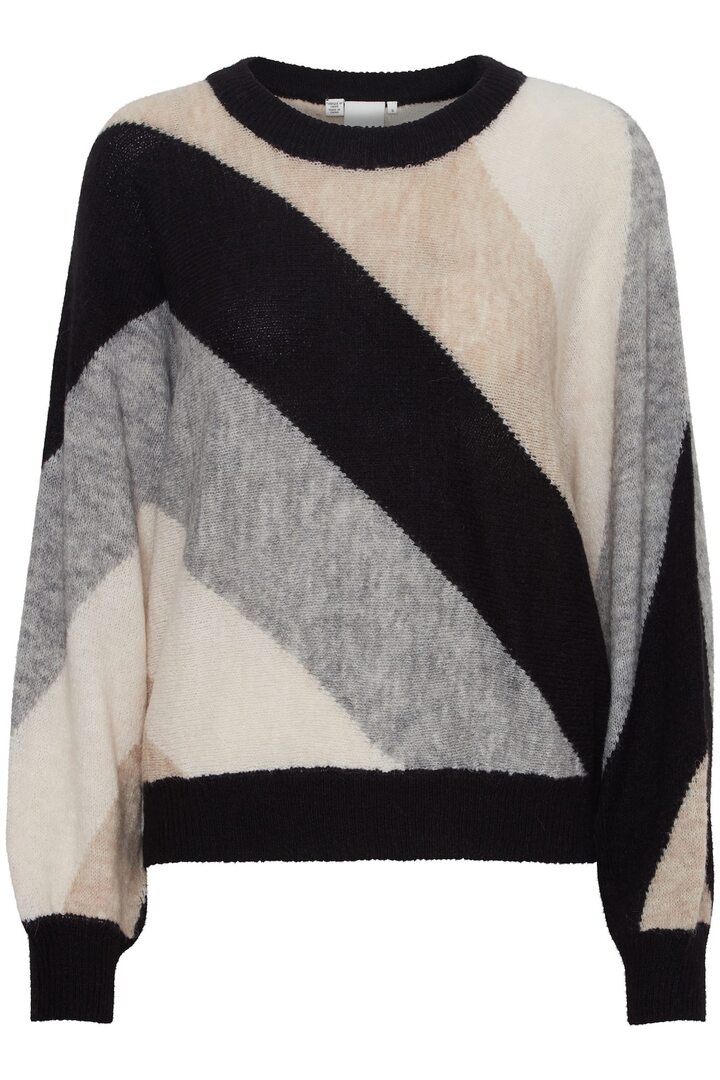 IHKAMARA PULLOVER BLACK STRIPED