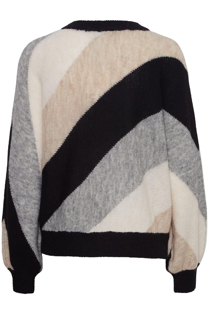 IHKAMARA PULLOVER BLACK STRIPED