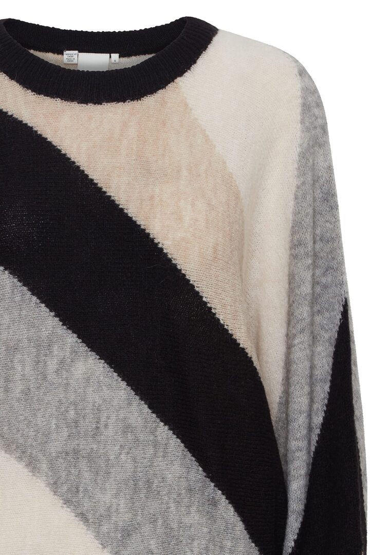 IHKAMARA PULLOVER BLACK STRIPED