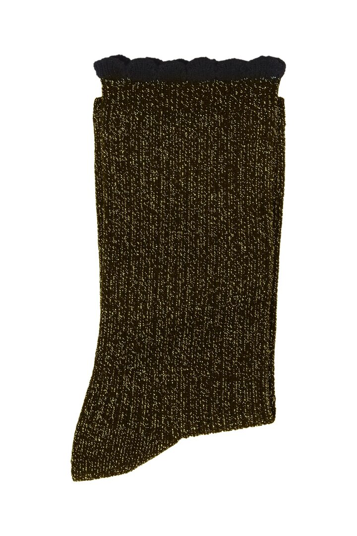 IASAFFI SOCKS BLACK WITH GOLD