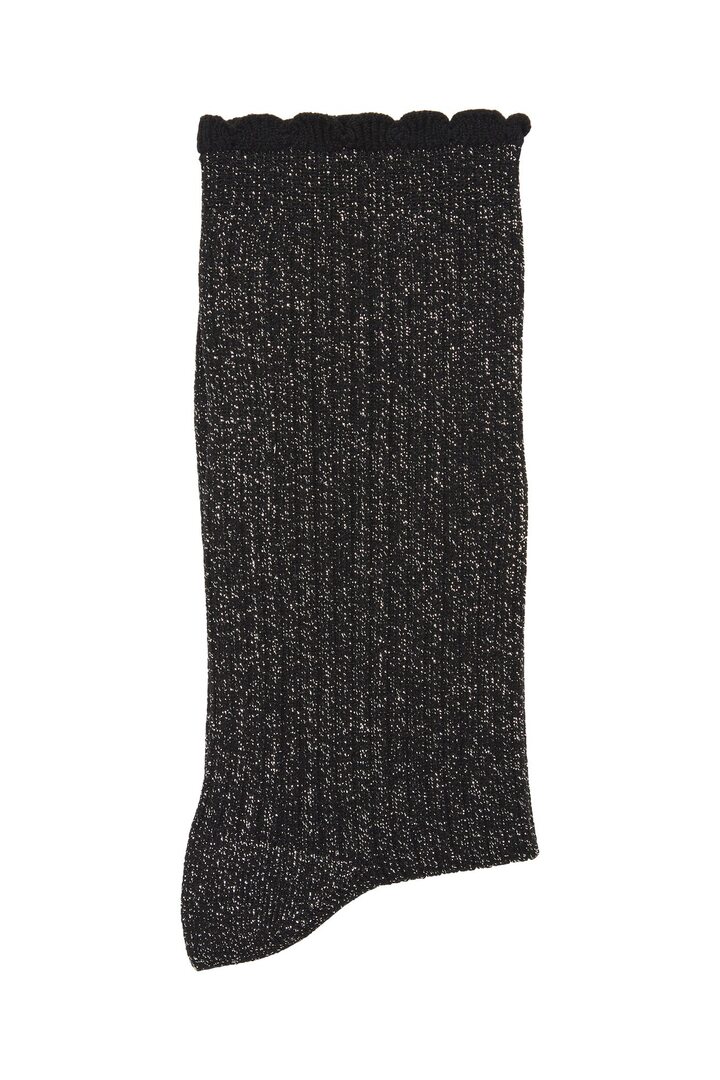 IASAFFI SOCKS BLACK WITH SILVER