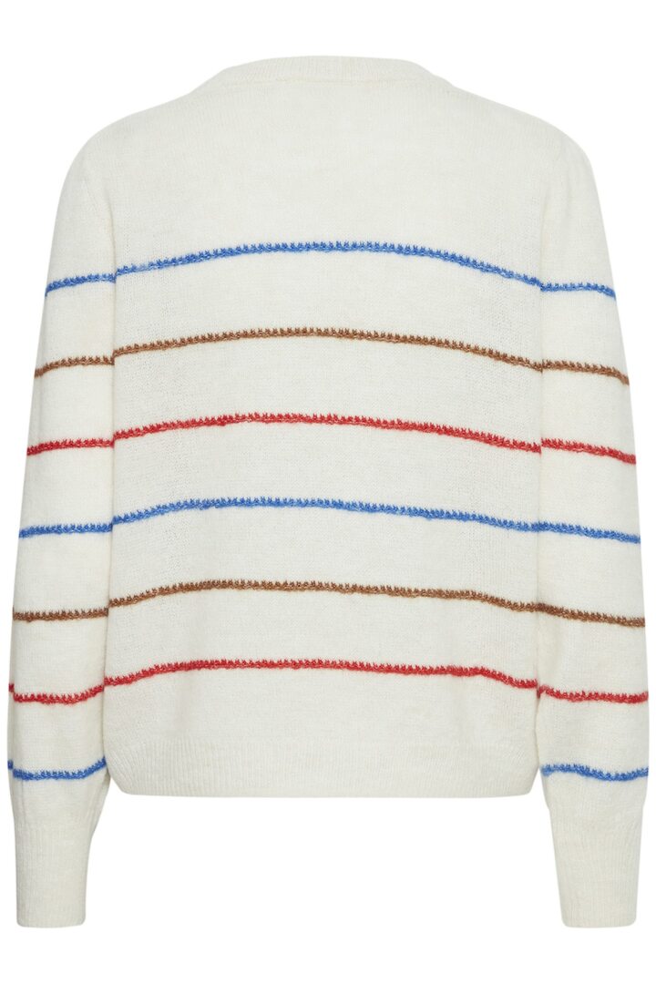 IHKAMARA PULLOVER CLOUD DANCER STRIPES