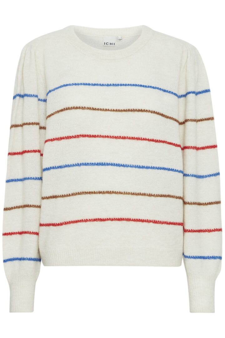 IHKAMARA PULLOVER CLOUD DANCER STRIPES