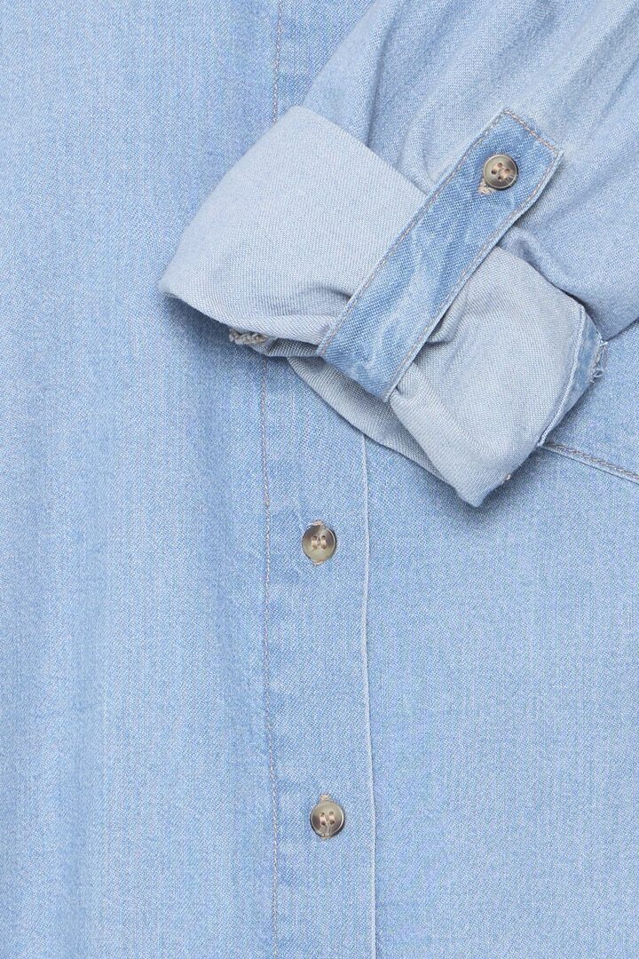 IHDIVER SHIRT WASHED BLUE DENIM