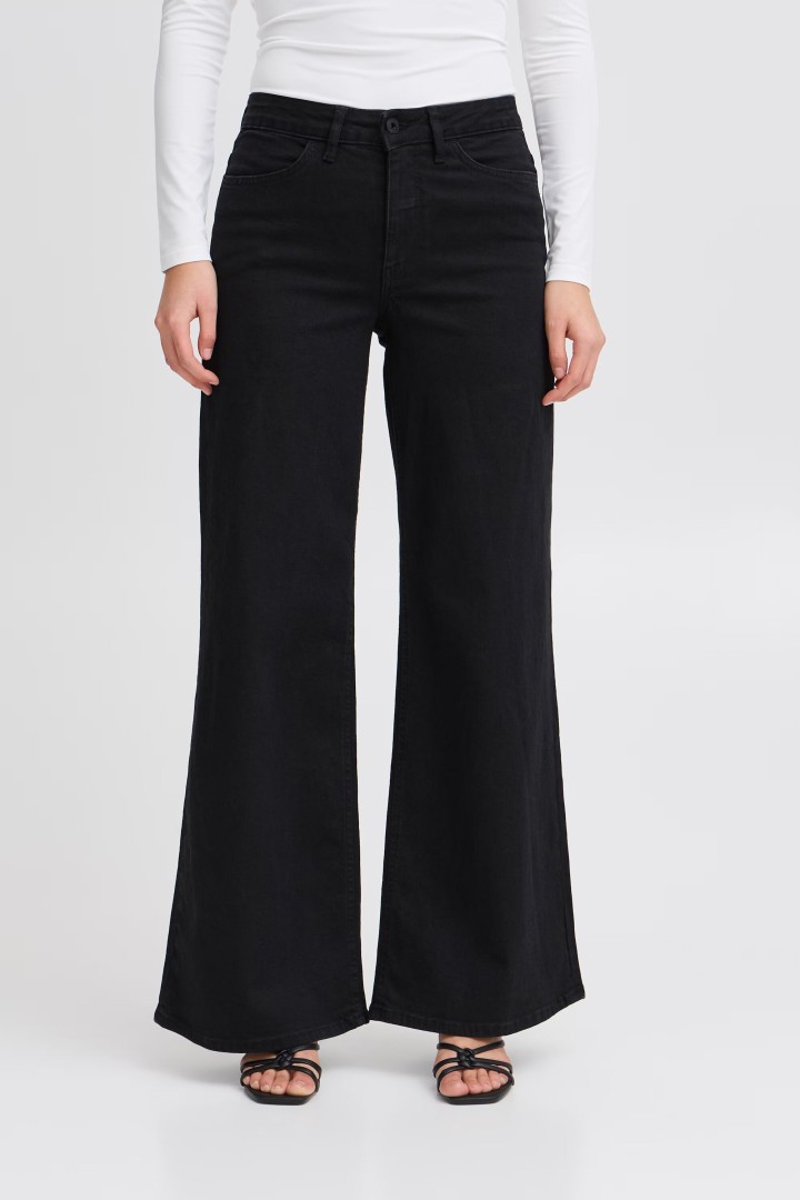 IHTWIGGY WIDE Jeans Black