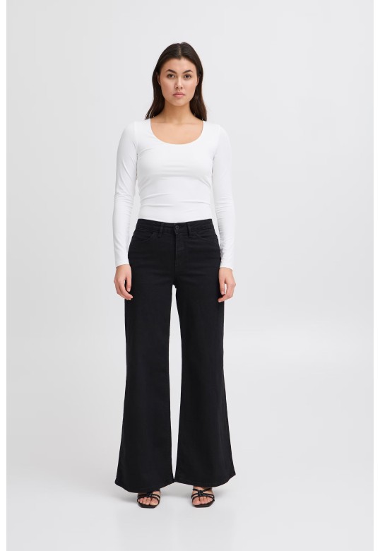 IHTWIGGY WIDE Jeans Black