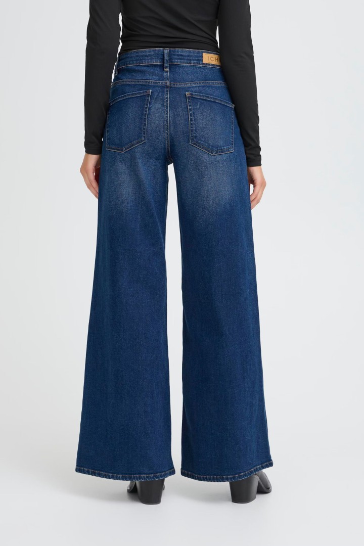 IHTWIGGY WIDE Jeans Dark Blue