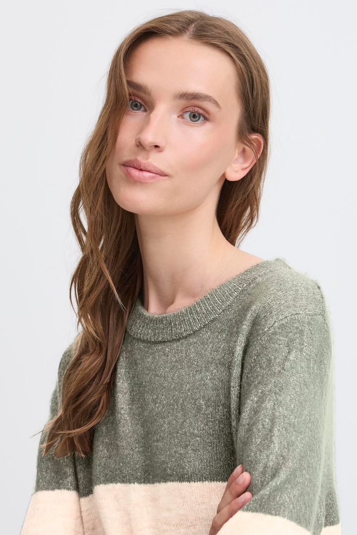 IHEDEEN Pullover RIFLE GREEN STRIPE