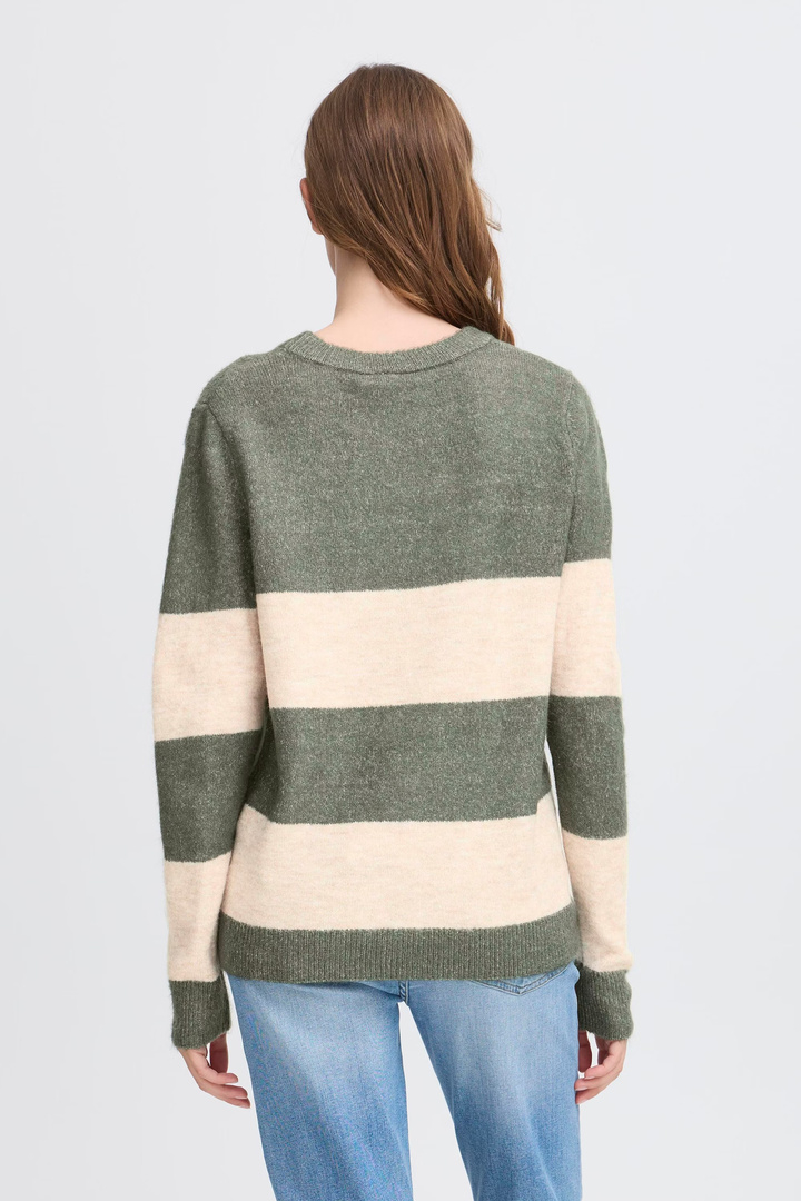 IHEDEEN Pullover RIFLE GREEN STRIPE
