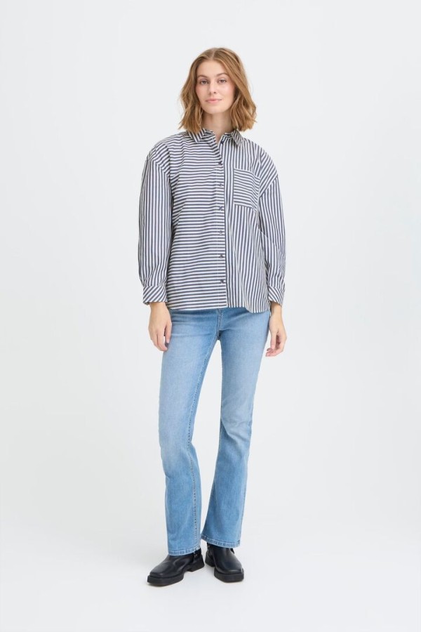 IHEVINOA SHIRT STRIPE PATTERN