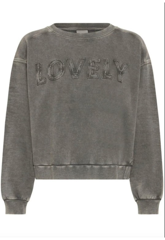 IHNAMINA SWEATSHIRT GREY PINSTRIPE