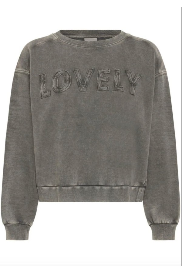 IHNAMINA SWEATSHIRT GREY PINSTRIPE