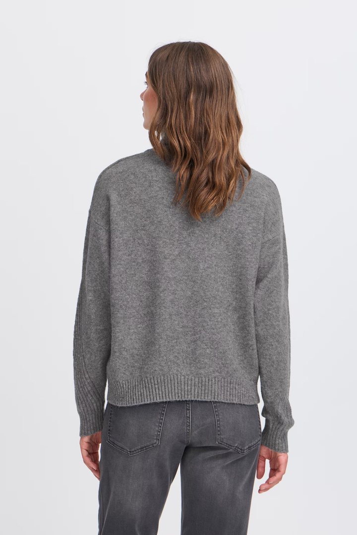 IHDASILA Pullover Dark grey melange