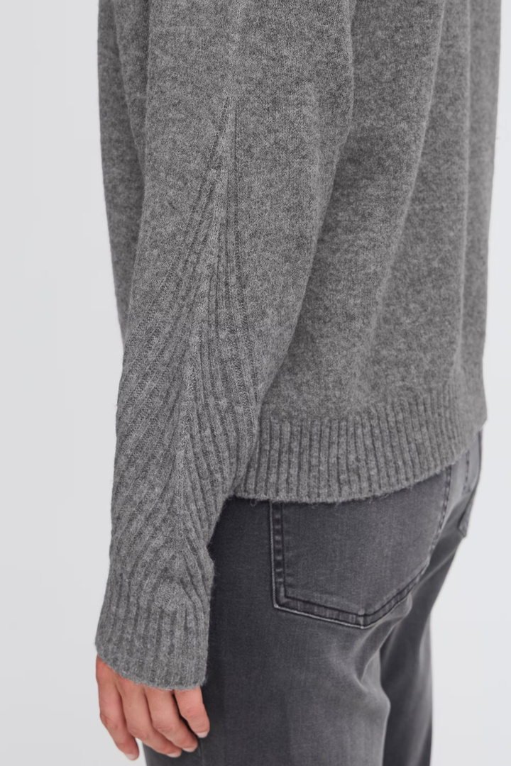IHDASILA Pullover Dark grey melange