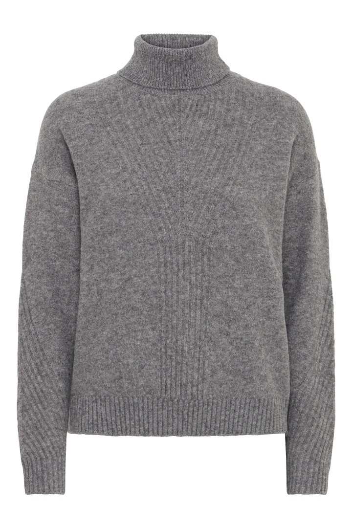 IHDASILA Pullover Dark grey melange