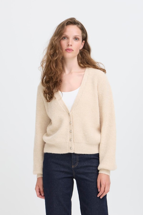 IHMARIN Cardigan  Sandshell Melange
