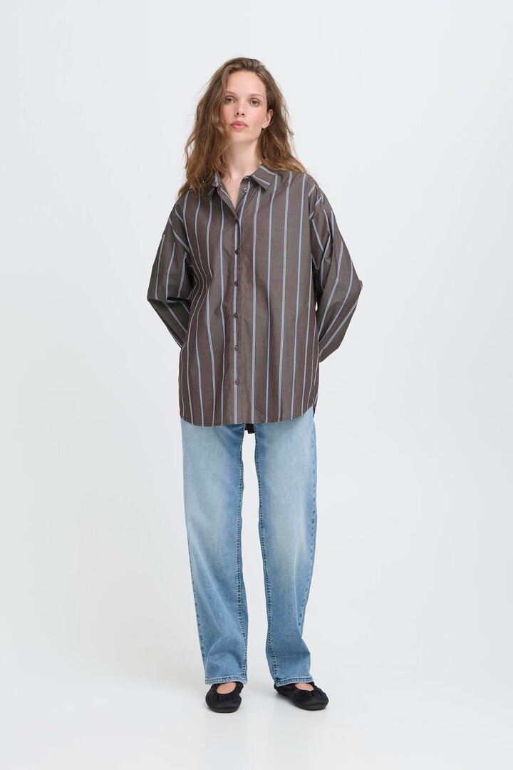 IHSADIA Shirt  Brown Stripe