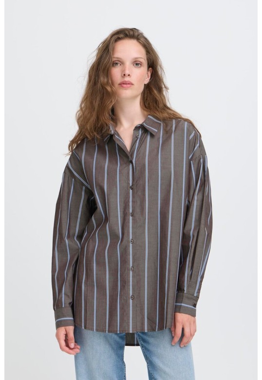 IHSADIA Shirt  Brown Stripe