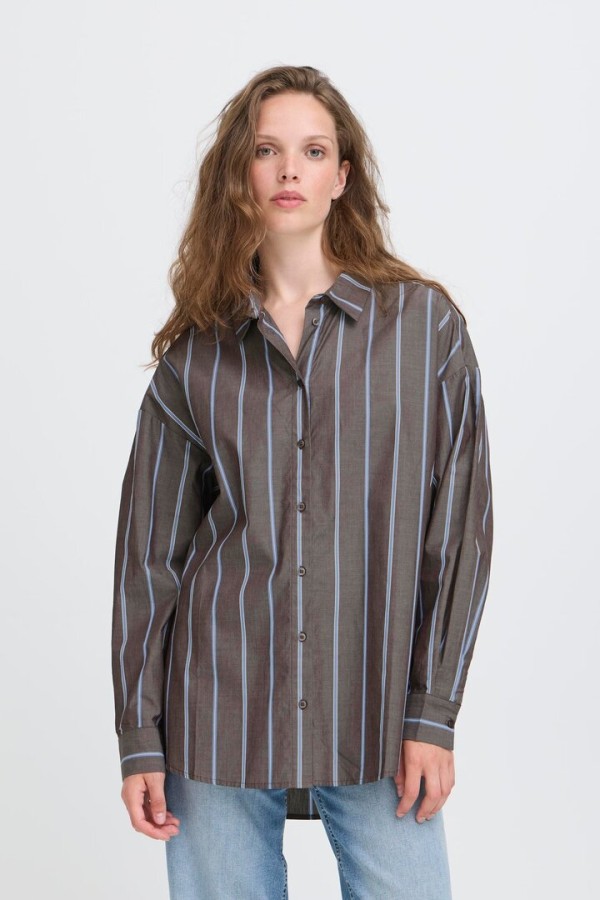 IHSADIA Shirt  Brown Stripe