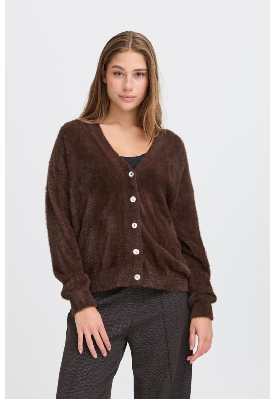 IHBRULA Cardigan Coffee Bean