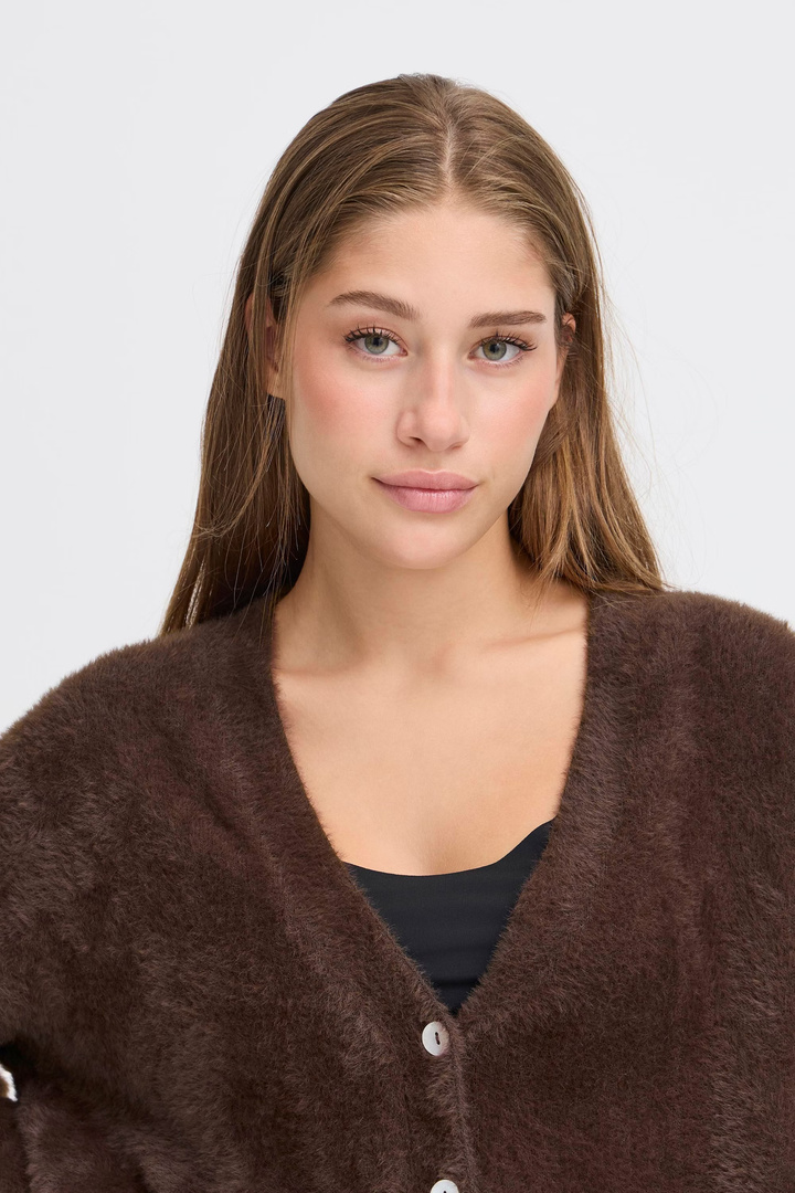 IHBRULA Cardigan Coffee Bean