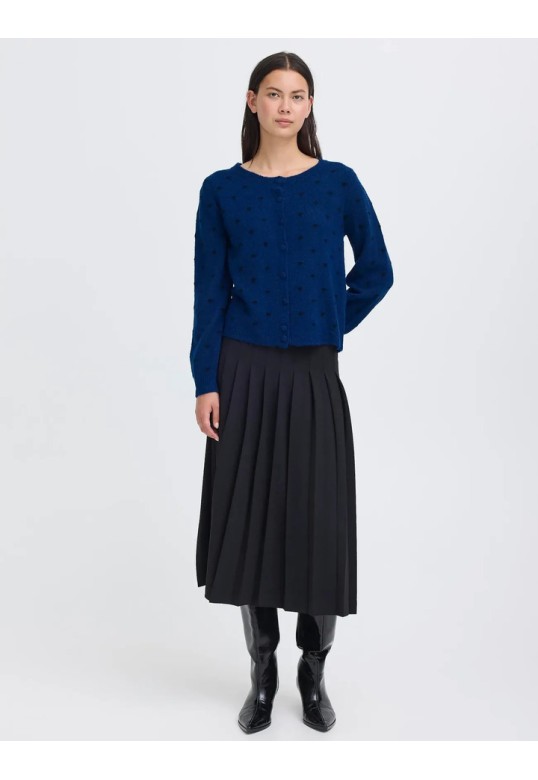 IHDESTINE CARDIGAN NAVY PEONY
