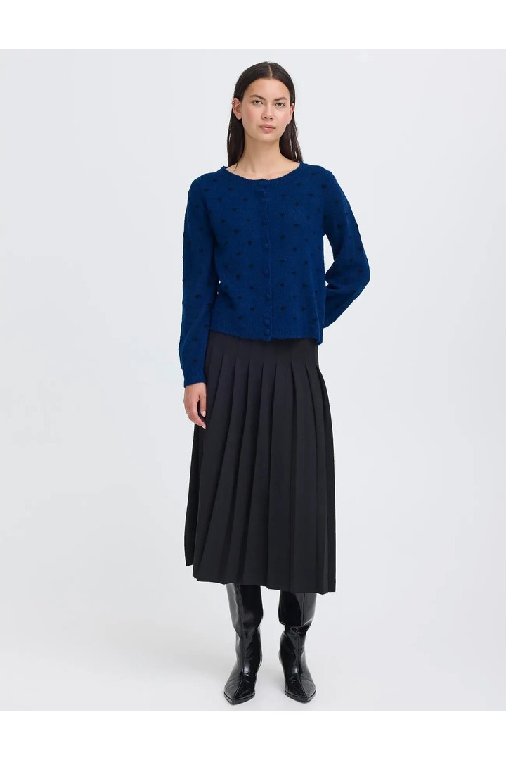 IHDESTINE CARDIGAN NAVY PEONY