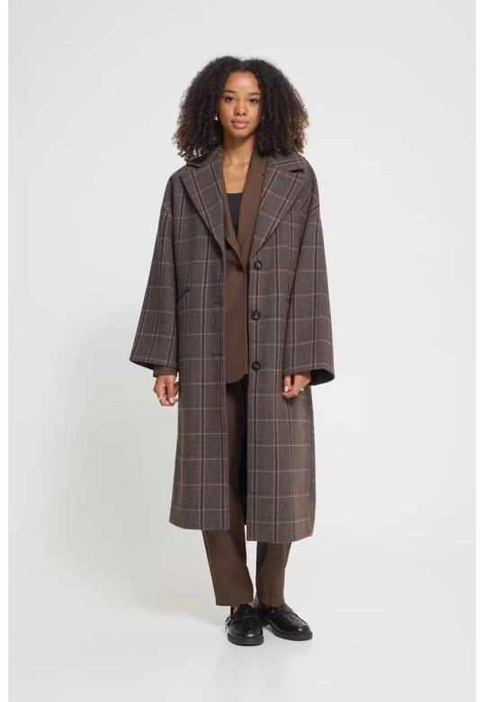 IHEMMALU Jacket Cocoa Brown Check
