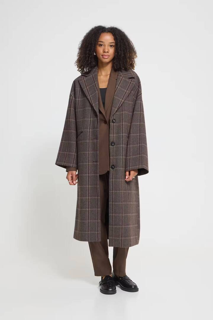 IHEMMALU Jacket Cocoa Brown Check