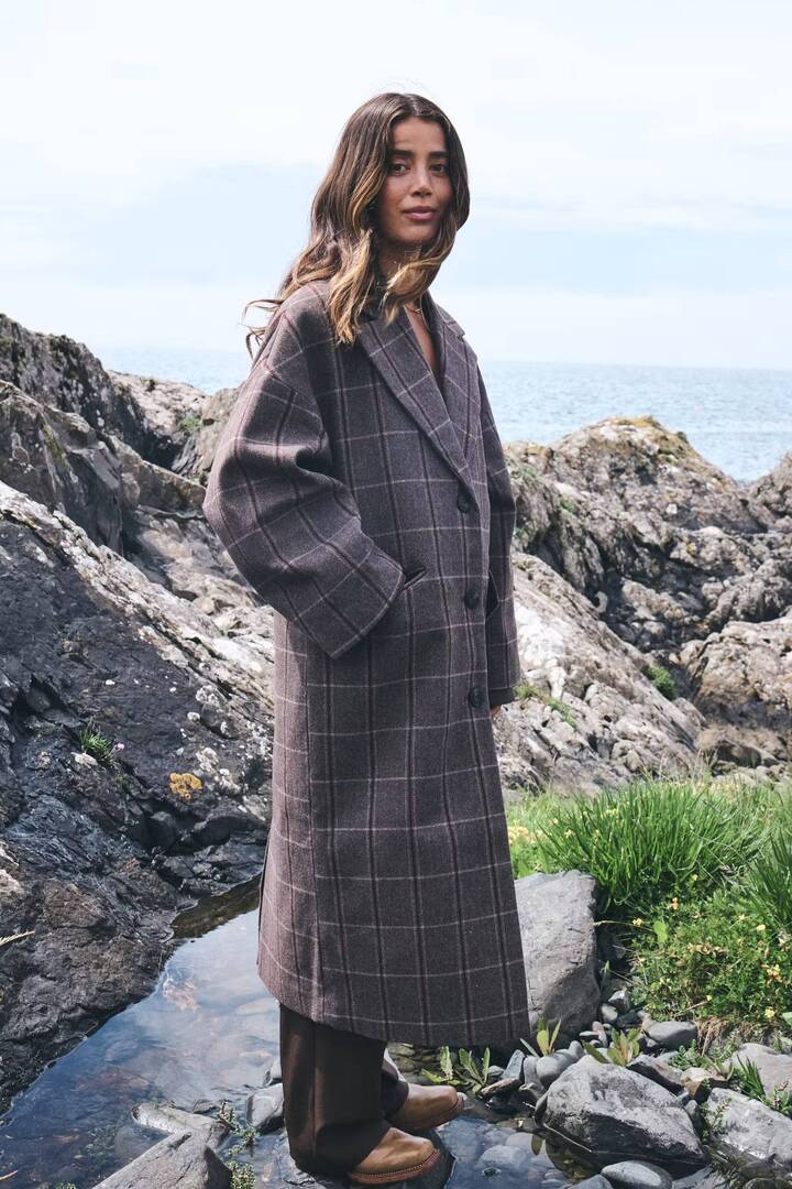 IHEMMALU Jacket Cocoa Brown Check