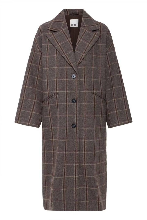 IHEMMALU Jacket Cocoa Brown Check