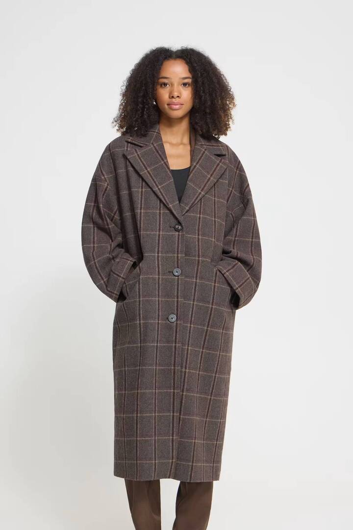 IHEMMALU Jacket Cocoa Brown Check
